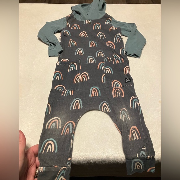 Rags to Raches Other - RAGS hooded Rainbow Romper